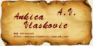 Ankica Vlašković vizit kartica
